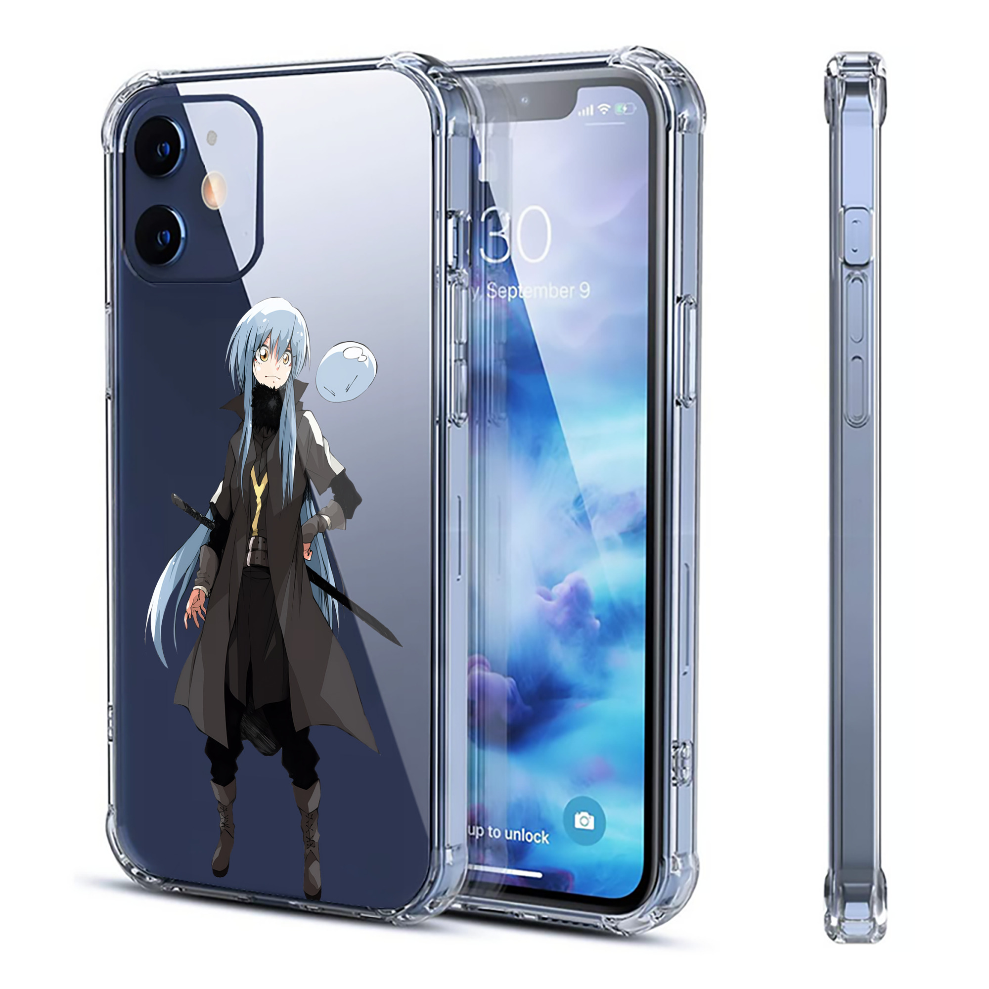 （画像用） 転スラ Regarding Reincarnated to Slime 【iPhone 12シリーズ対応】透明スマホケース（クリアソフトケース）